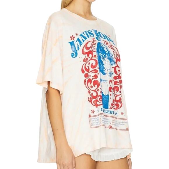 DAYDREAMER Janis Joplin in Concert One Size Tee w/ Sun Burst Tie Dye New w/o Tag - Picture 5 of 9